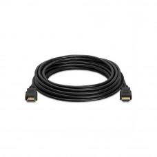 Кабель Merlion HDMI-HDMI HIGH SPEED 5.0m, v1.4, OD-7.5mm, круглий Black, коннектор Black, (Пакет) Q100