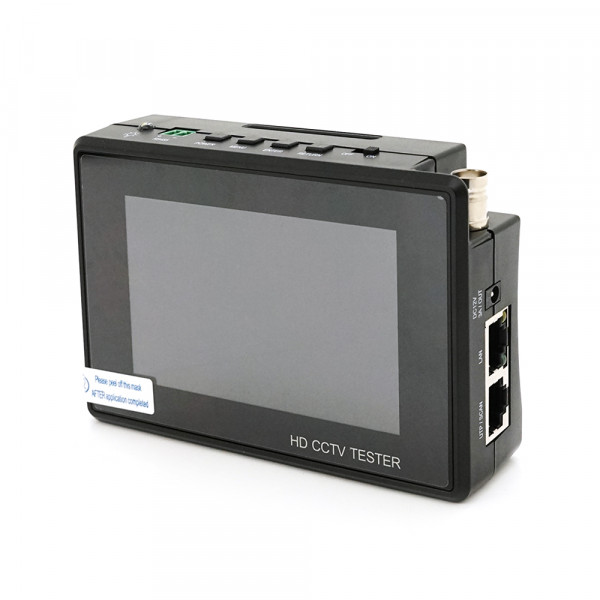 Тестер для камер відеоспостереження IPC-1800 PLUS, c 4″ сенсорним дисплеєм, сенсорним дисплеєм, підтримує IP, CVI, TVI, AHD 4K, Wi-Fi, LAN, BNC, 12V, POE