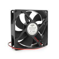 Кулер корпусний BRUSHLESS, 92x92x25mm, 12V/0.15A, 2-pin, Black, OEM