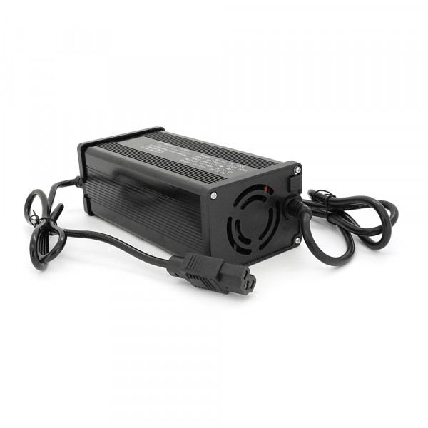 Зарядний пристрій для акумуляторів LiFePo4 48V(58,4V),16S,10A, штекер Triangle plug (T-tipe/C13/IEC). індикація, 220х122х86mm, 1.5kg