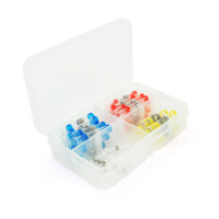 Набор термоусадочних гільз з припоєм Q50 Red 0.5-1.50mm² (23) Blue 1.50-2.50mm² (12)Yellow 4.00-6.00mm²  White(10)0.25-0.35mm² (5)