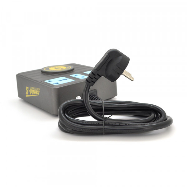 Зарядні станція з цифровою індикацією MECHANIC S-Power, 3*PD3.1-100W, QC3.0-15W, USB-A. Wireless Charging, 3*Socket, 220V/135W. 125*131*54mm