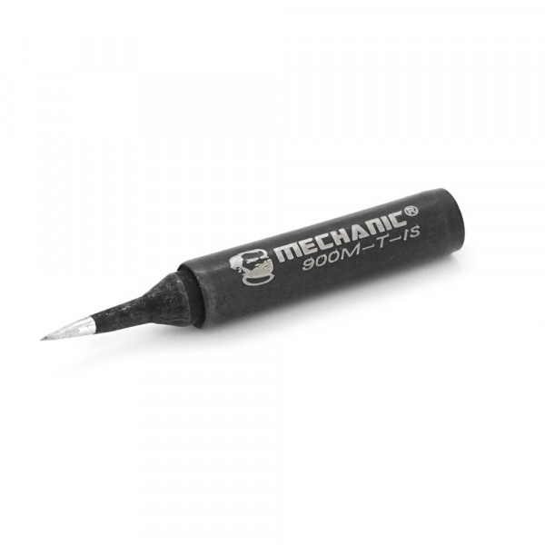 Жало для паяльника MECHANIC MCN 900M-T-IS 4*6,3mm, мідь, гальванічне покриття(bl), висока теплопровідність, швидке нагрівання, широкий MCN конус гнутий