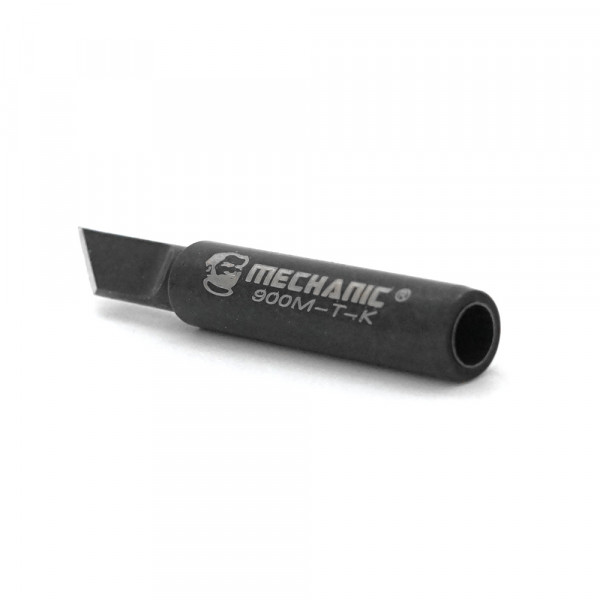 Жало для паяльника MECHANIC MCN 900M-T-K, 4*6.3mm, мідь, гальванічне покриття, висока теплопровідність, швидке нагрівання, перо MCN широке кутове