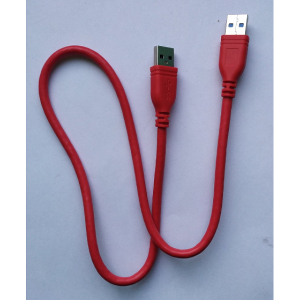 Кабель USB 3.0 AM + AM 0.6м, RED