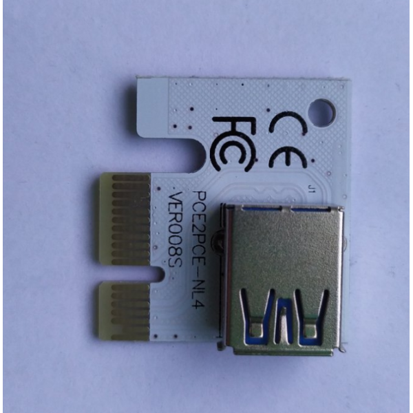 Адаптер - перехідник PCE-NL4 з PCI-e x1 на USB 3.0, VER008S, OEM