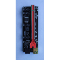 Плата PCE164P-N09 (V009S-Plus) Riser PCI-EX, x1=>x16, USB 3.0, DC12V(PCI-E/6pin), конденсатори 270, VER009S,Пакет