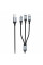 Кабель HOCO X102 USB-1 3 in 1 Micro/Iphone/Type-C, 2A, довжина 1м, Black, Box