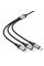 Кабель HOCO X102 USB-1 3 in 1 Micro/Iphone/Type-C, 2A, довжина 1м, Black, Box