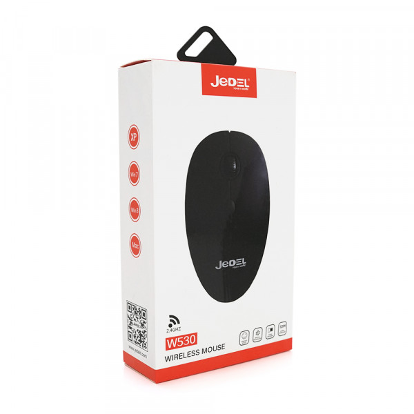 Миша бездротова JEDEL W530, 1000DPI, Black, 2.4GHZ, Box