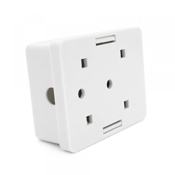 Розетка RITAR UTP 8P8C RJ45 1 порт Cat-6, накладна біла Q300
