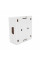 Розетка RITAR UTP 8P8C RJ45 2 порт Cat-6, накладна біла Q400