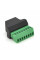 Клемна колодка 8-розрядна + RJ45 8P8С мама, екранована
