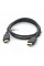 Кабель Merlion HDMI-HDMI HIGH SPEED 0.5m, v1.4, OD-7.5mm, круглий Black, коннектор Black, (Пакет) Q500