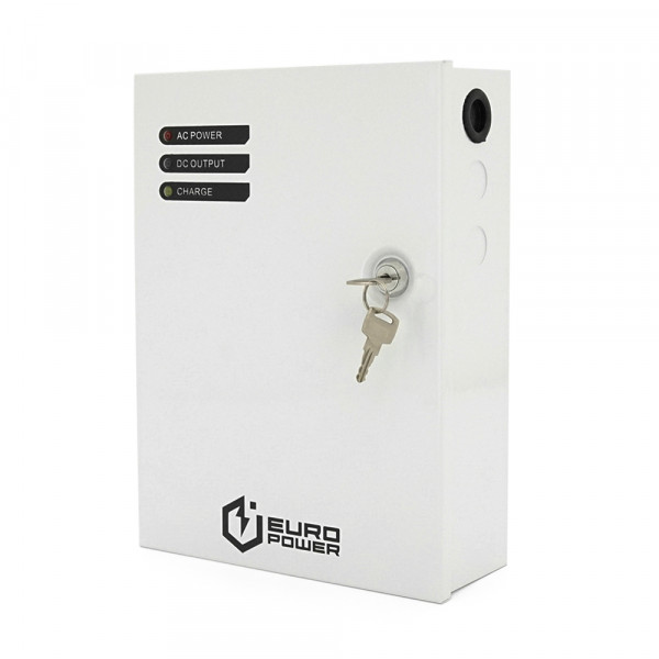 ДБЖ 12V/5A EuroPower EP-UPS-1205(M), під акб GEL/AGM - 12V/7A, струм заряду - 13,8V/0.65A, метал, 265х195х75 mm