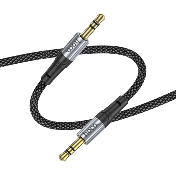Кабель HOCO UPA26 DC3.5 тато-тато 1.0м, круглий в обплетенні, Black, Box