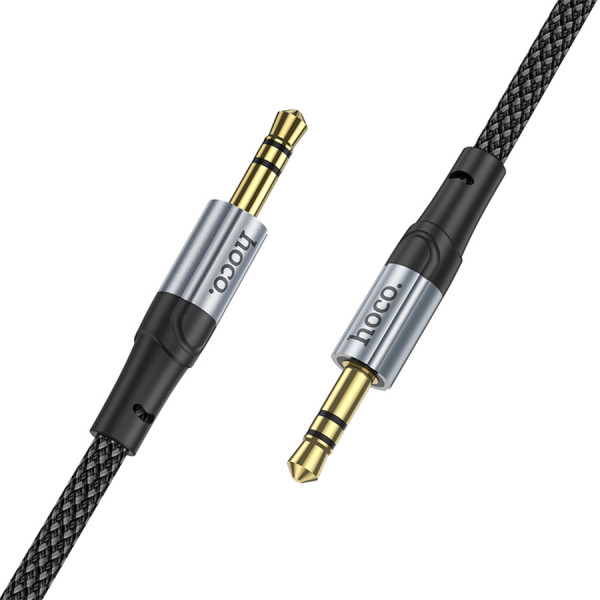 Кабель HOCO UPA26 DC3.5 тато-тато 1.0м, круглий в обплетенні, Black, Box