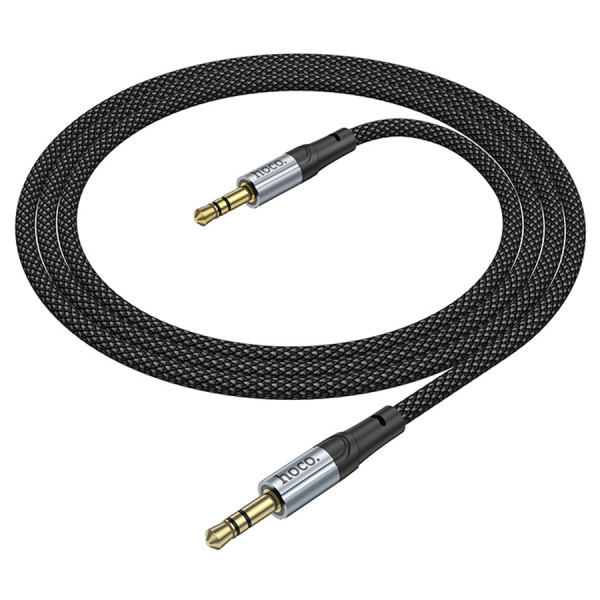 Кабель HOCO UPA26 DC3.5 тато-тато 1.0м, круглий в обплетенні, Black, Box