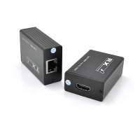 Одноканальний пасивний подовжувач HDMI сигналу по UTP кабелю по одній витій парі. Дальність передачі: до 30метров,  1080Р- cat6e