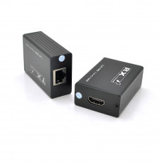 Одноканальний пасивний подовжувач HDMI сигналу по UTP кабелю по одній витій парі. Дальність передачі: до 30метров,  1080Р- cat6e