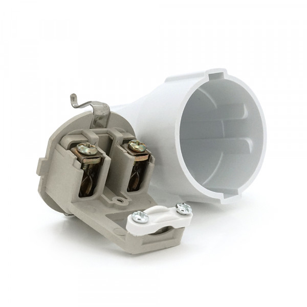 Штепсельний роз'єм з заземленням 16A 250V A102, White, Q15