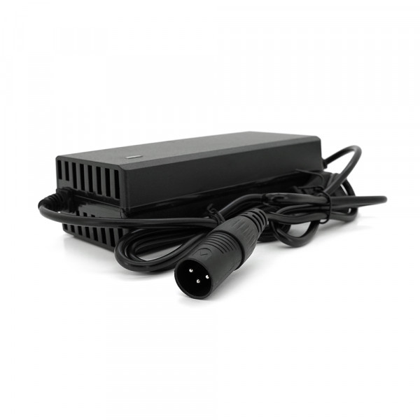 Зарядний пристрій для акумуляторів Li-ion 48V3A(54.6V),13S,штекер 3-pin XLR 18 mm(1+/2-),з індикацією,BOX