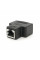 Розгалужувач RJ45 8P8C мама / 2 Х мама RJ45 для розгалуження кабелю, екранований, чорний, Q100