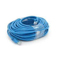 Патч-корд литої Weepda, UTP, RJ45, Cat.6, 15m, синій, Cu (мідь)