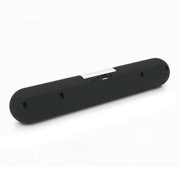 Колонка Kisonli LED-906 Bluetooth 5.0, 2х5W, 1800mAh, USB/TF/BT/FM/AUX, DC: 5V/1A, Black+Silver, BOX, Q40
