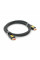 Кабель VEGGIEG V--H203 HDMI-HDMI 4K Premium, 1.5m, v2,0, OD-4.0mm, круглий, Black, конектор Black-Yellow, Пакет