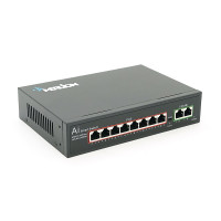 POE комутатор Merlion 8 POE 10/100 + 2 RJ45 10/100 + вбудований блок живлення 52V 1.8A