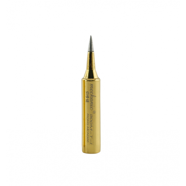 Жало для паяльника MECHANIC MCN 900M-T-I 4*6,3mm, мідь, гальванічне покриття (gl), висока теплопровідність, швидке нагрівання, широкий MCN конус
