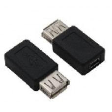 Переходник USB AF (мама) - mini USB (мама)
