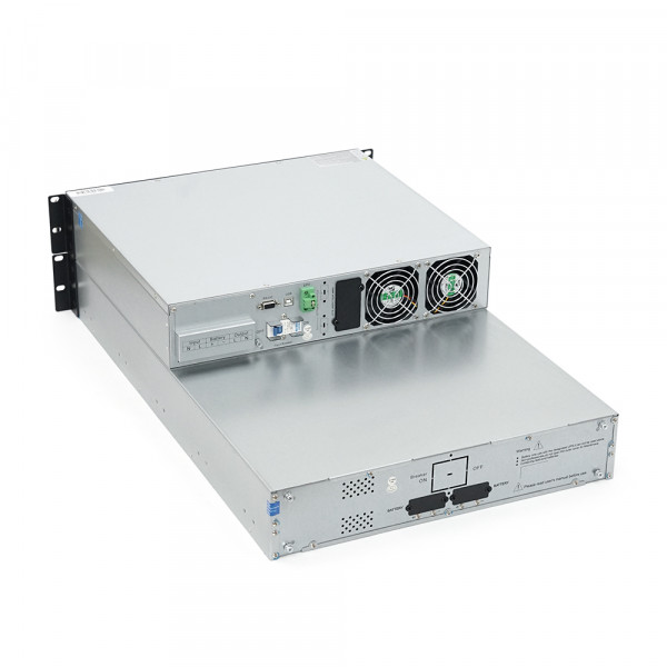 ДБЖ з правильною синусоїдою ONLINE Ritar RT-10KS-LCD,RACK 10000VA(9000Вт),192 В + батарейний блок 12V 7,5Ahх16 шт