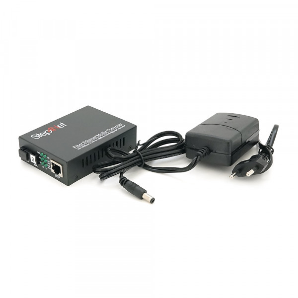 Медіаконвертер Step4Net MC-R-0,1-1SM-1310nm, 1550 WDM одноволоконний Full/Half duplex, SC 20km (0+70°C), + блок живлення 5V 1A Q50