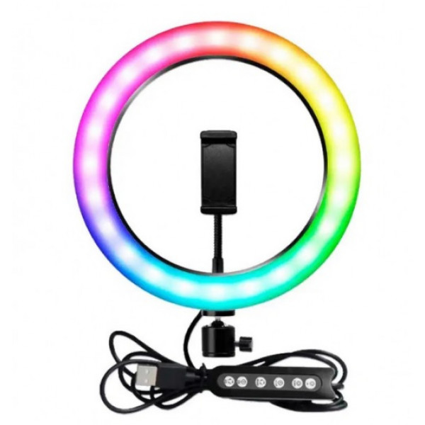 Селфі-лампа Led кільце 26см MJ26 RGB