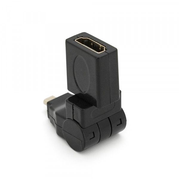 Перехідник microHDMI (тато) -HDMI (мама) 360 °