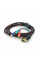 Кабель VGA (тато)-3RCA (тато) 1.5m, Black/Red, обплетення, пакет