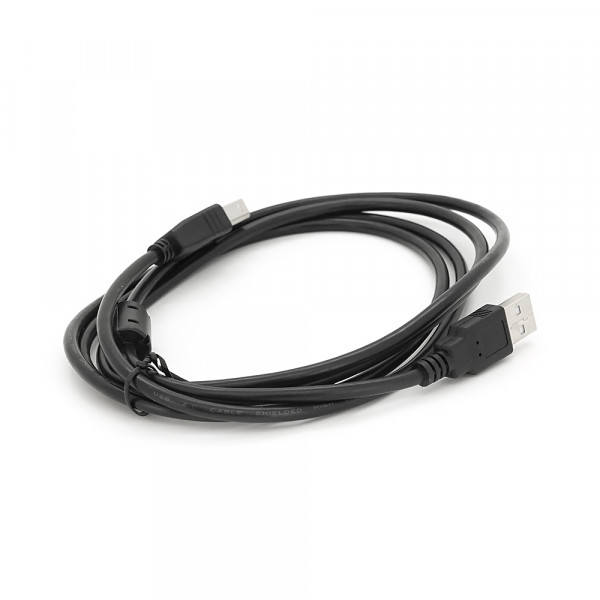 Кабель USB 2.0 AM/BM, 1.8m, 1 ферит, чорний, Пакет Q250
