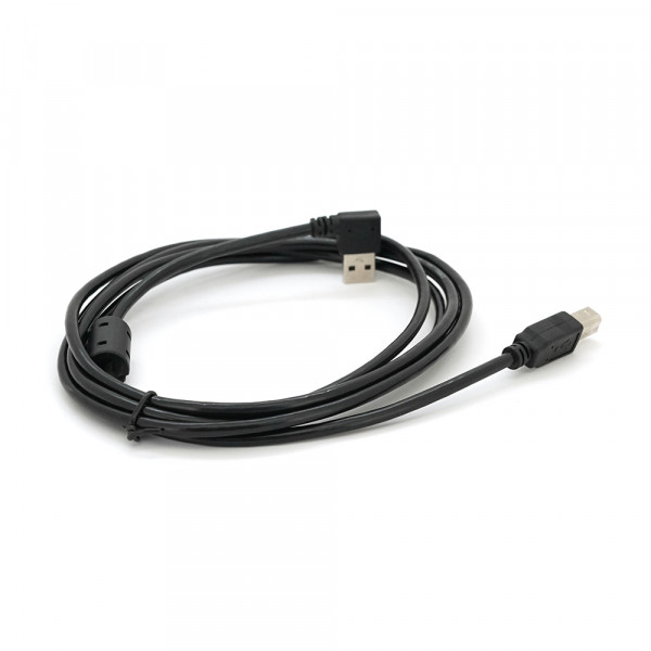 Кабель USB 2.0 RITAR AM/BM, 2.0m, кутовий 90°, чорний