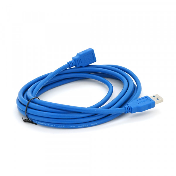 Подовжувач USB 3.0 AM / AF, 3.0m,  Blue, пакет