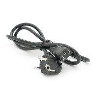 Кабель живлення Schuko PC-186 CEE7 / 7-C13, 1.2M, 0.75mm OEM (євровилка) Q25 / 300