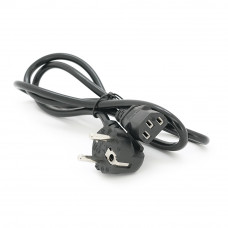 Кабель живлення Schuko PC-186 CEE7 / 7-C13, 1.2M, 0.75mm OEM (євровилка) Q25 / 300