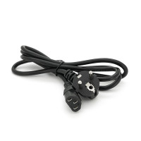 Кабель живлення Schuko PC-186 CEE7 / 7-C13, 1.5M, 0.75mm, OEM (євровилка) Q25 / 250
