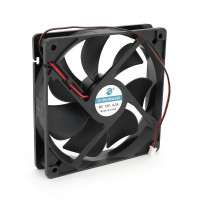 Кулер корпусний Merlion EZF 12025, 120x120x25mm, RPM 1100±10%, 12V/0.3A, 2-pin, Black, OEM