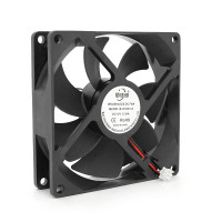 Кулер корпусний Merlion 9025, 92x92x25mm, RPM 1300±10%, 12V/0.3A, 2-pin, Black, OEM