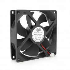 Кулер корпусний Merlion 9025, 92x92x25mm, RPM 1300±10%, 12V/0.3A, 2-pin, Black, OEM