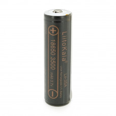 Акумулятор 18650 Li-Ion LiitoKala Lii-35A-PCB, Protected, 3500mAh (3300-3500mAh), 3.7V (2.75-4.2V), Black