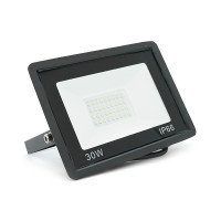 Прожектор SLIM LED RITAR RT-FLOOD30A, 30W, SMD2835, IP65, 2400Lm, 6500K (100%), Ra>70, 141*106*28mm, Black