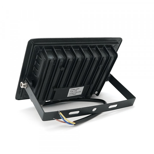 Прожектор SLIM LED RITAR RT-FLOOD30A, 30W, SMD2835, IP65, 2400Lm, 6500K (100%), Ra>70, 141*106*28mm, Black